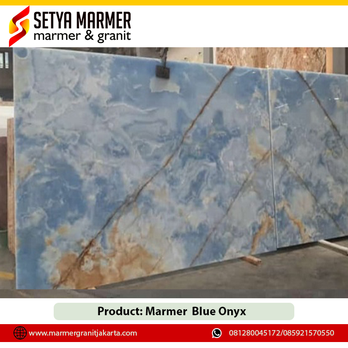 Blue onyx Toko marmer granit Jakarta