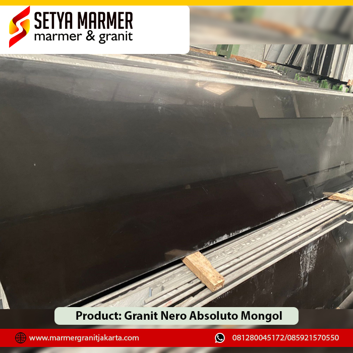 Granit Nero absoluto mongol Granit murah Jakarta