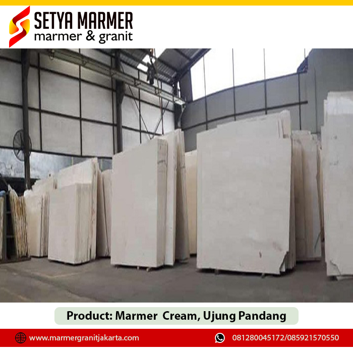 Marmer Cream, Ujung Pandang 1 Toko marmer granit Jakarta