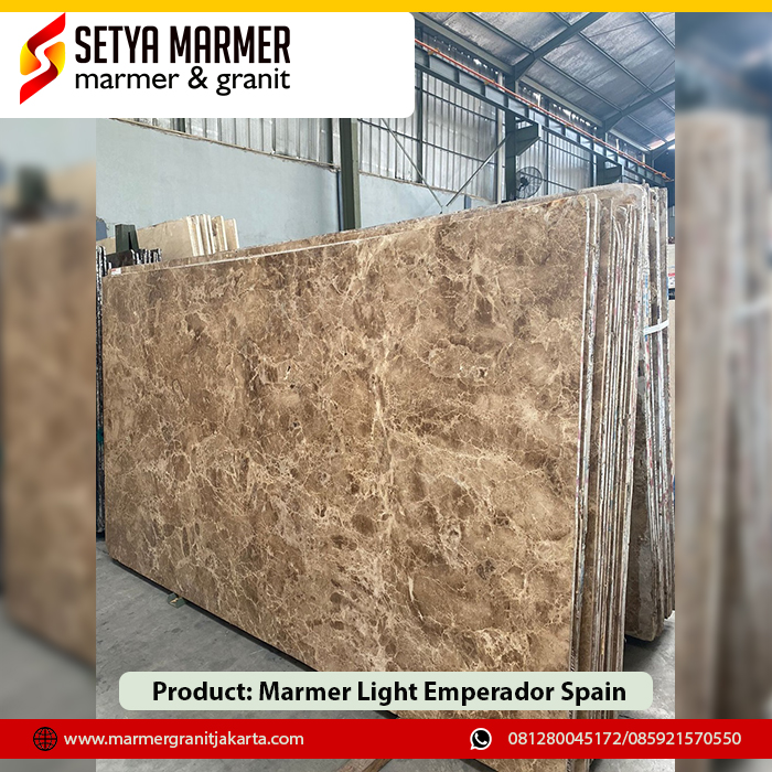 Marmer light Emperador spain Jual marmer granit jakarta