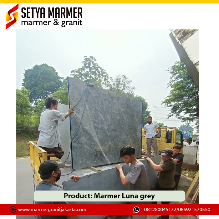 Marmer Luna grey 1 Marmer granit Jakarta