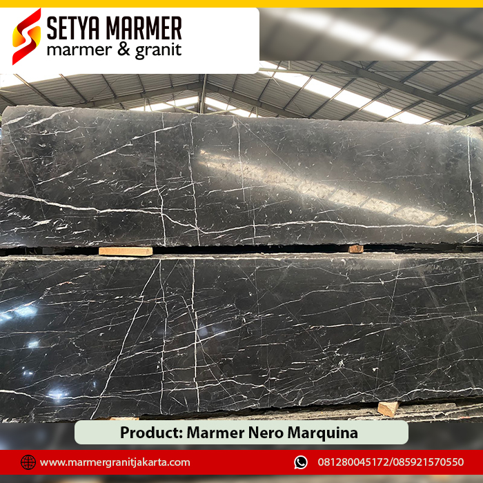 Marmer Nero marquina Jual marmer granit jakarta