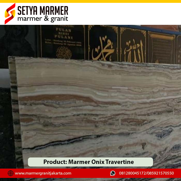 Marmer Onix Travertine2 Marmer murah Jakarta
