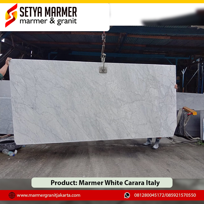 Marmer white carara italy Marmer granit Jakarta
