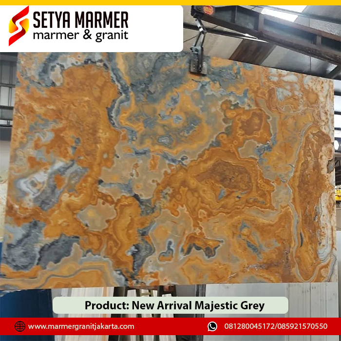 New arrival majestic grey Marmer granit Jakarta