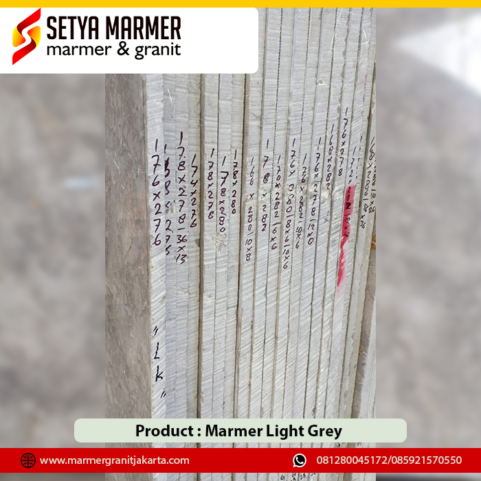 Product Marmer Light Grey Marmer Murah Jakarta