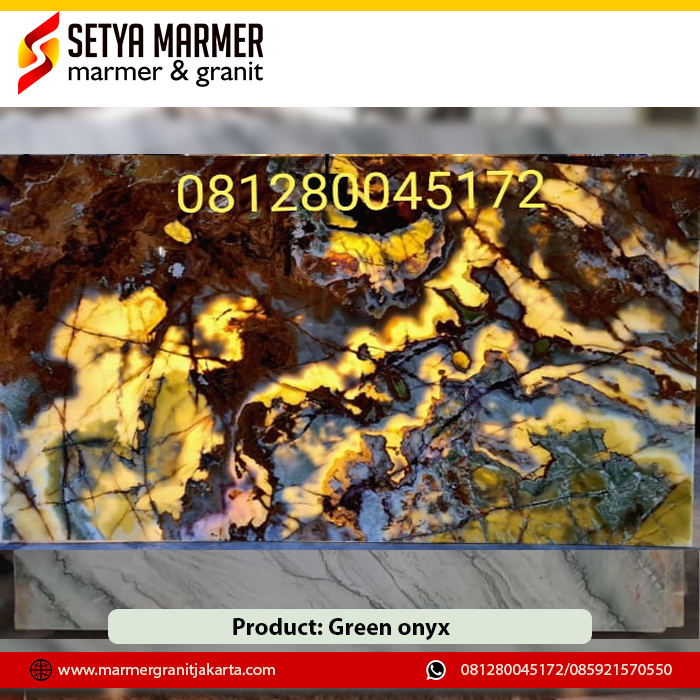 Green Onyx Marmer murah Jakarta