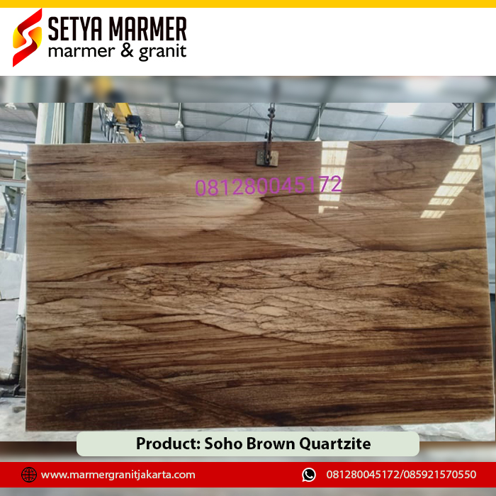 Soho Brown Quartzite Marmer murah Jakarta